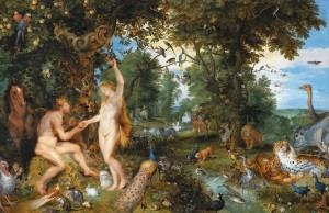 The garden of Eden with the fall of man, by Jan Brueghel de Elder and Peter Paul Rubens