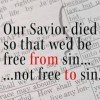 Free from sin