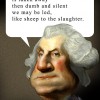 George Washington - sheep to slaughter